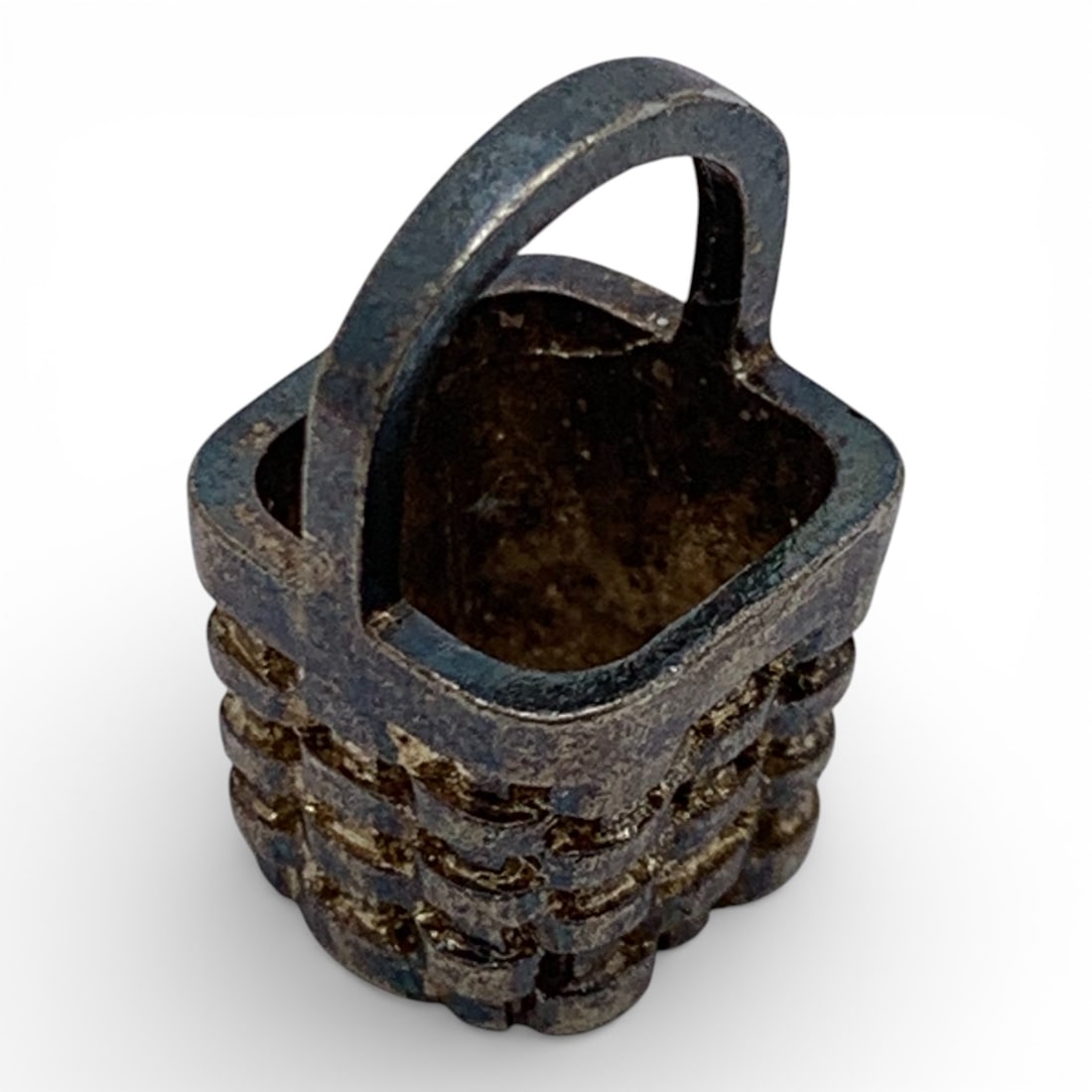 Sterling Silver Basket Pendant - 2