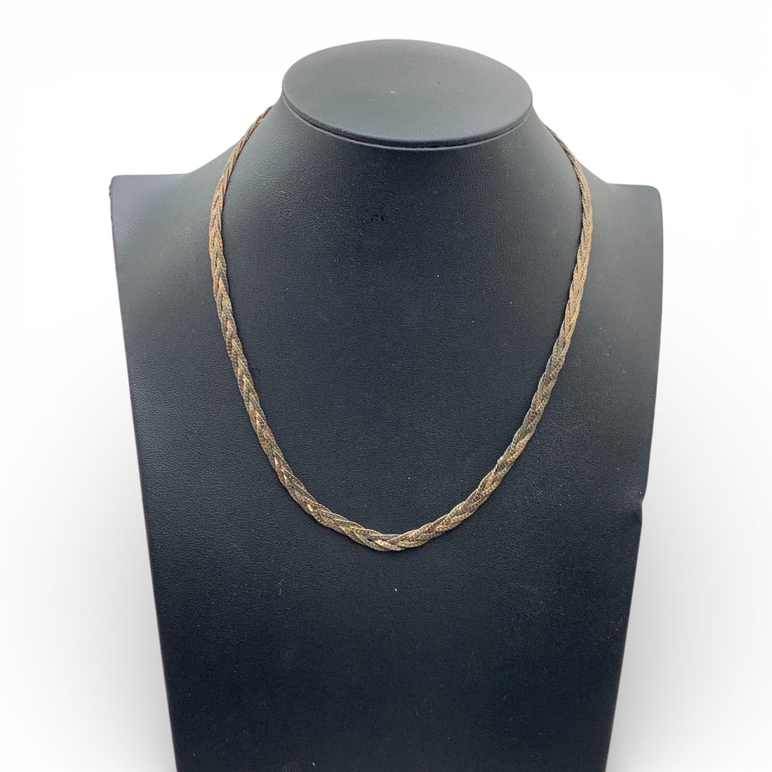 Sterling Silver Braided Necklace - 4