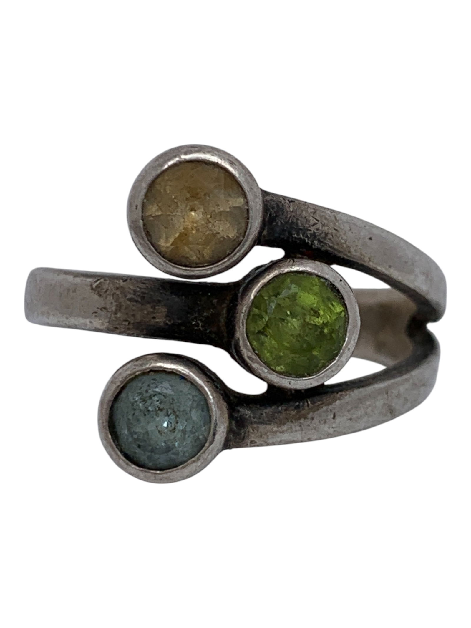 Sterling Silver Ring With Colored Stones (1 of 6)