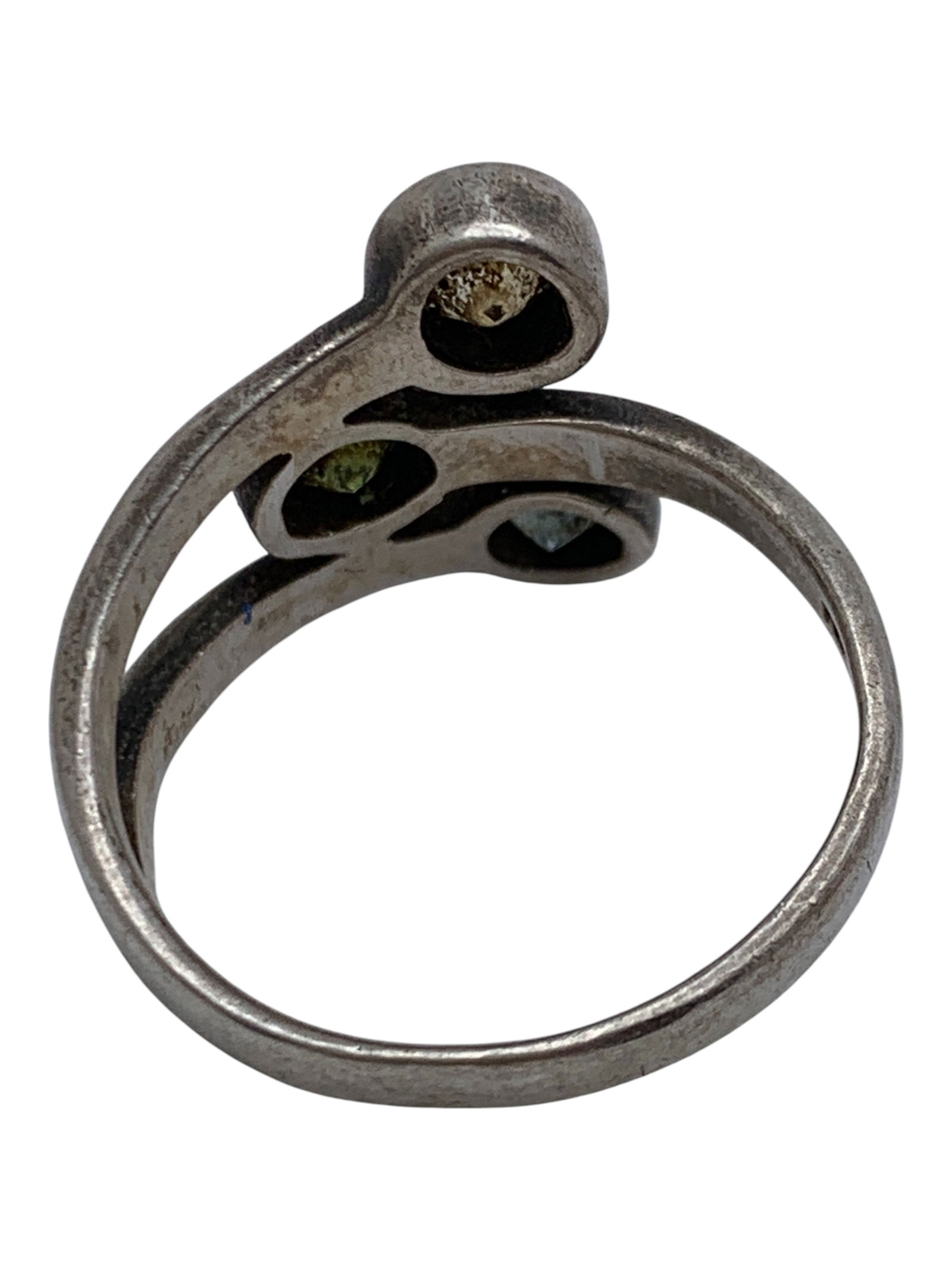 Sterling Silver Ring With Colored Stones - 2