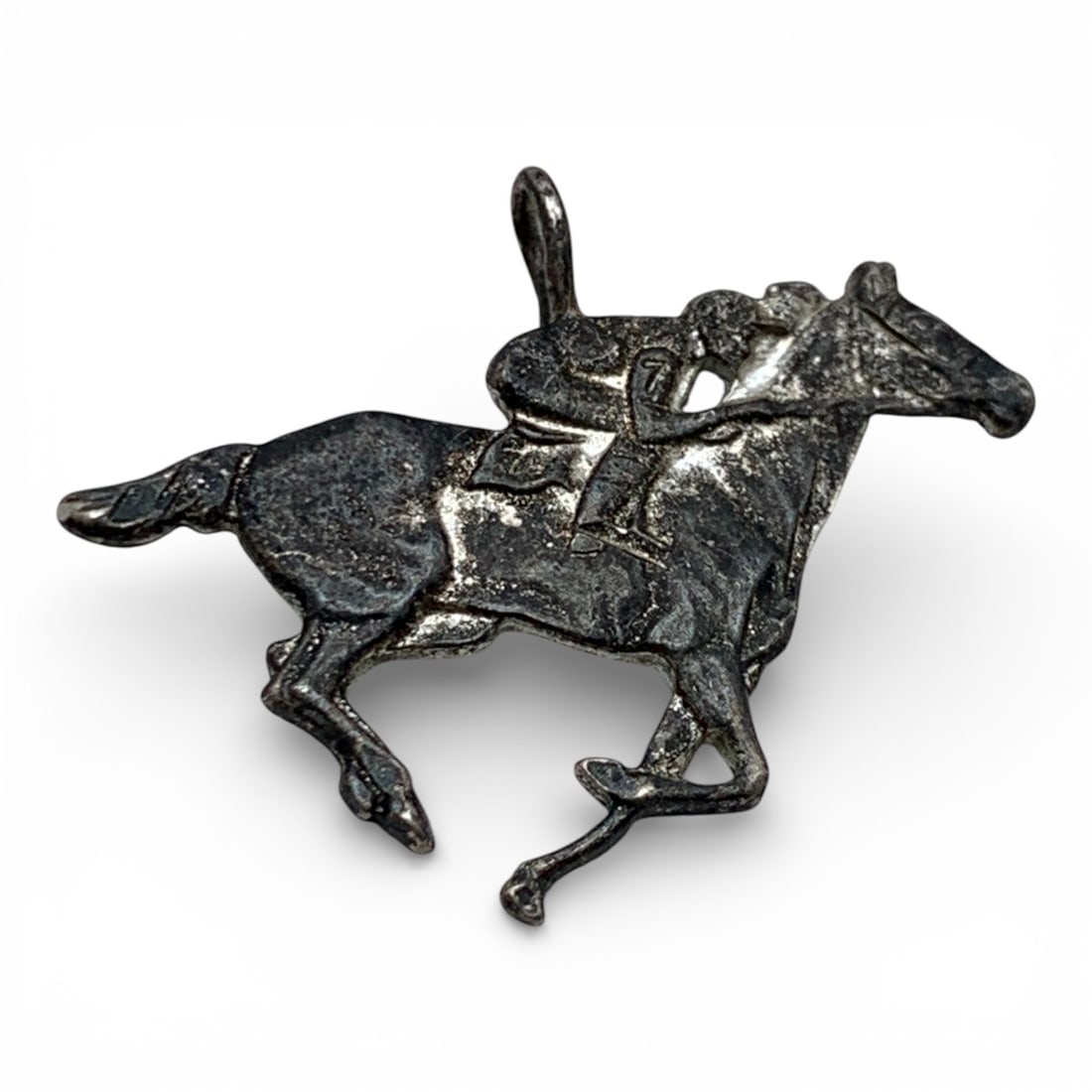 Silver Horse Pendant: Tests Silver - 7/8" Long - 2.3 Grams