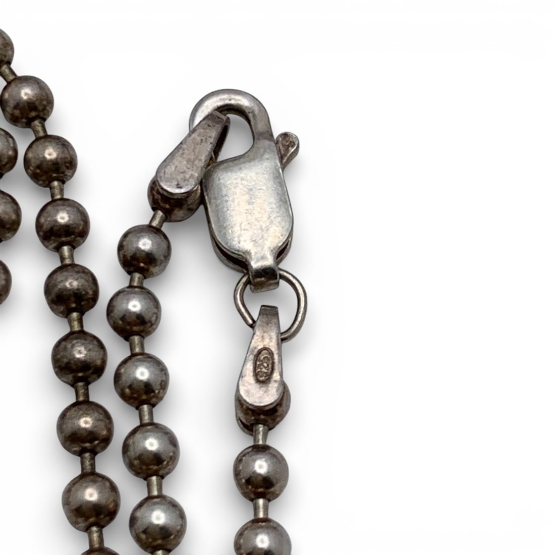 Sterling Silver Beaded Necklace - 3