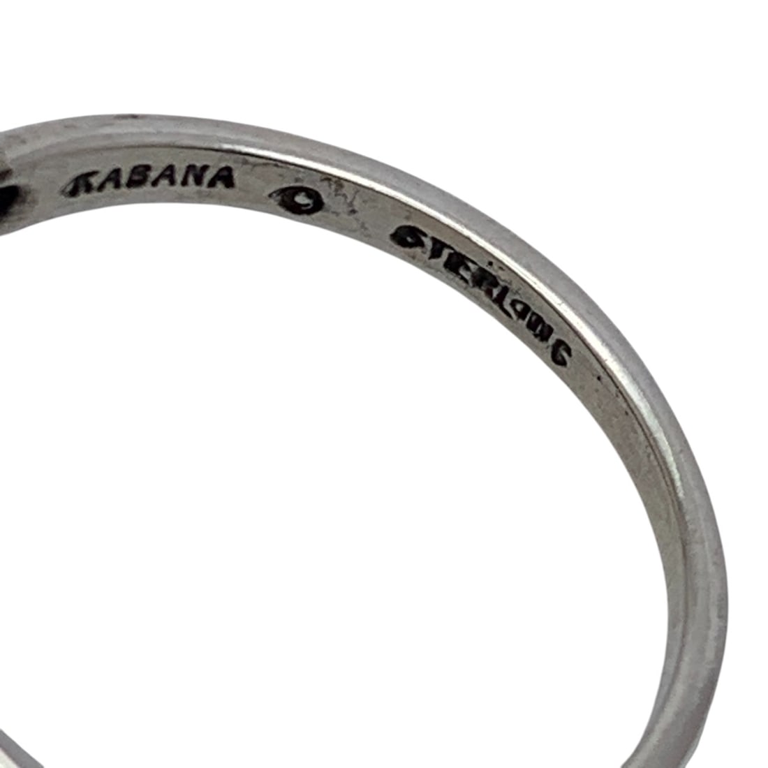 Sterling Silver & Purple Stone Ring - 6