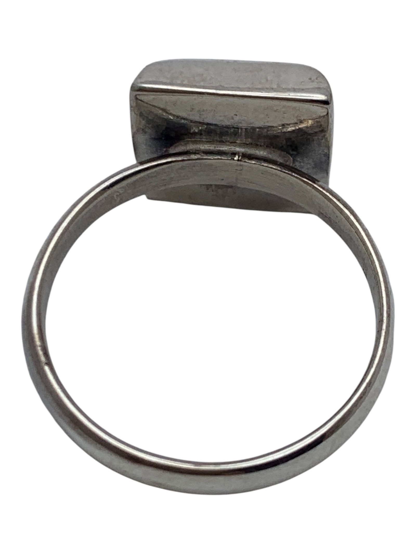 Sterling Silver & Blue Stone Ring - 2