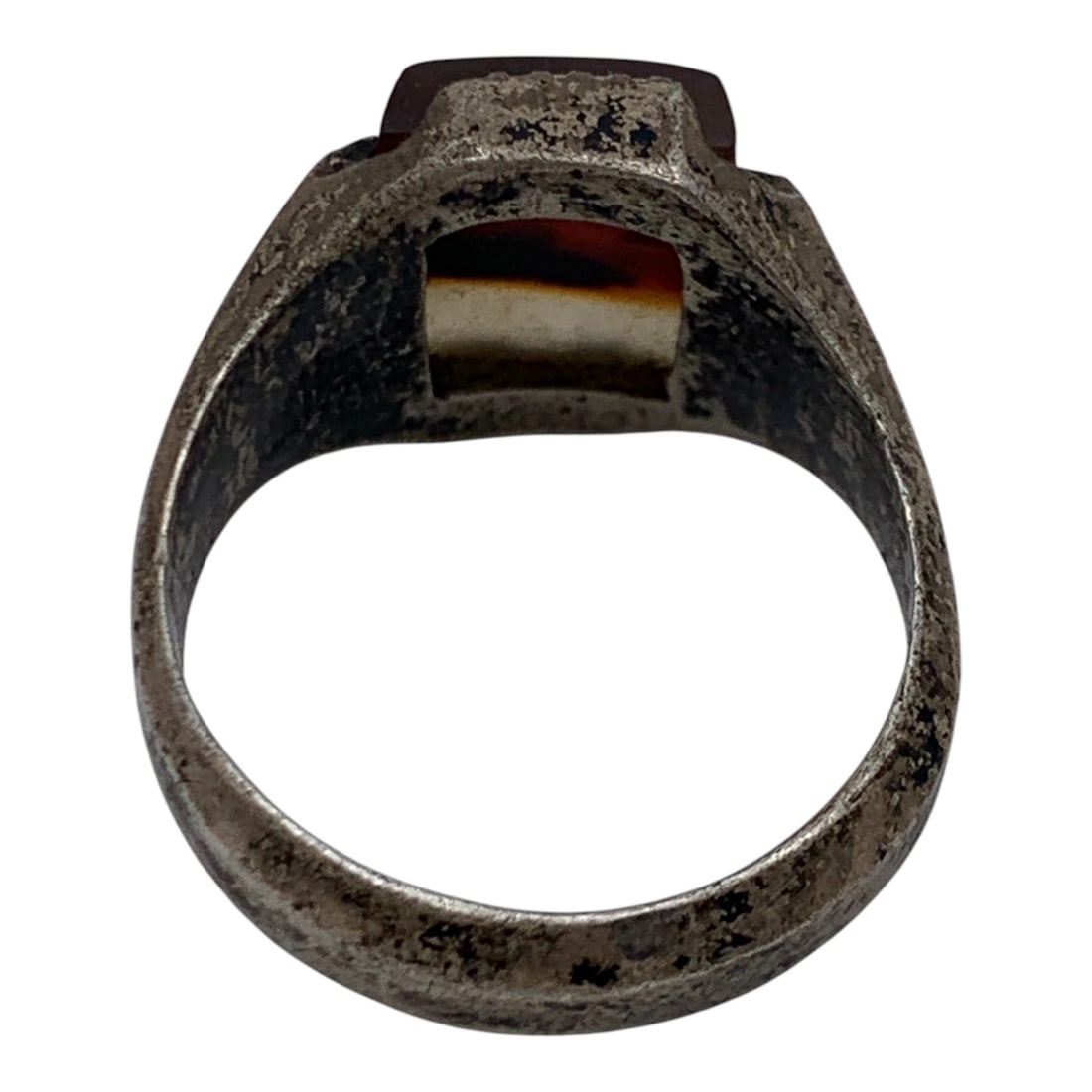 Sterling Silver & Bicolor Stone Ring - 2