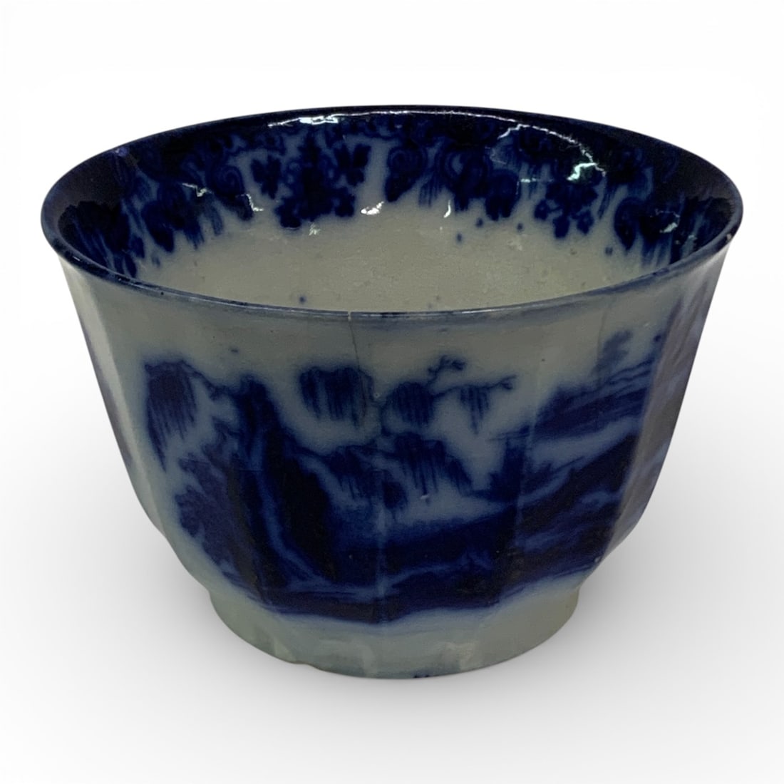 Vintage Blue & White Flow Blue Porcelain Bowl (1 of 8)