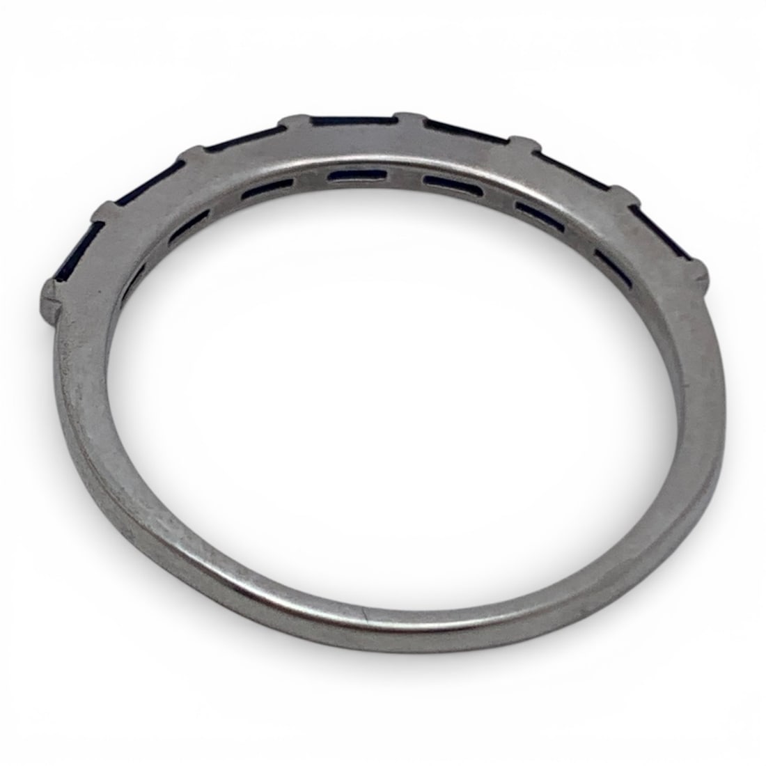 Sterling Silver Ring With Blue Stones - 2