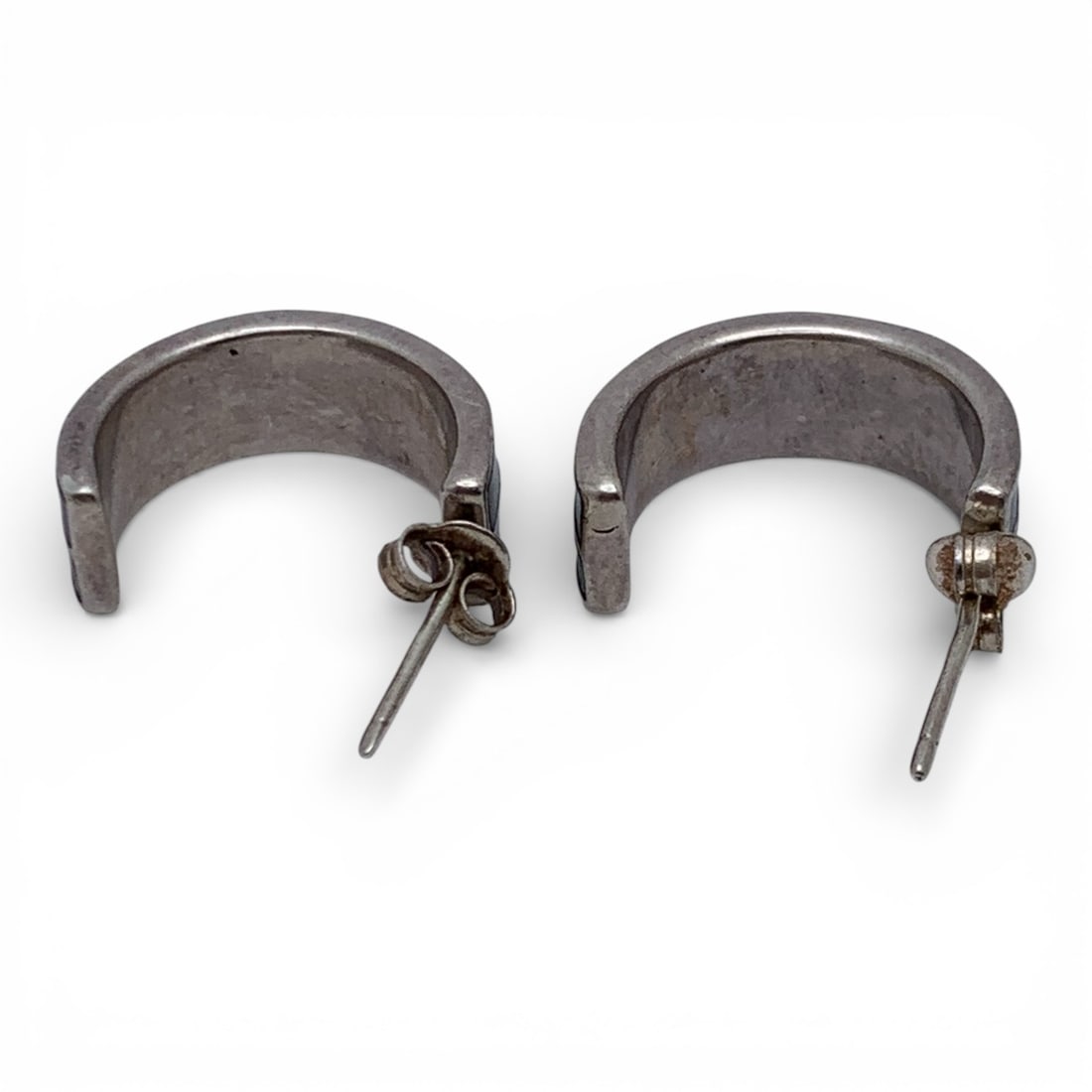 Sterling Silver Enameled Earrings - 2