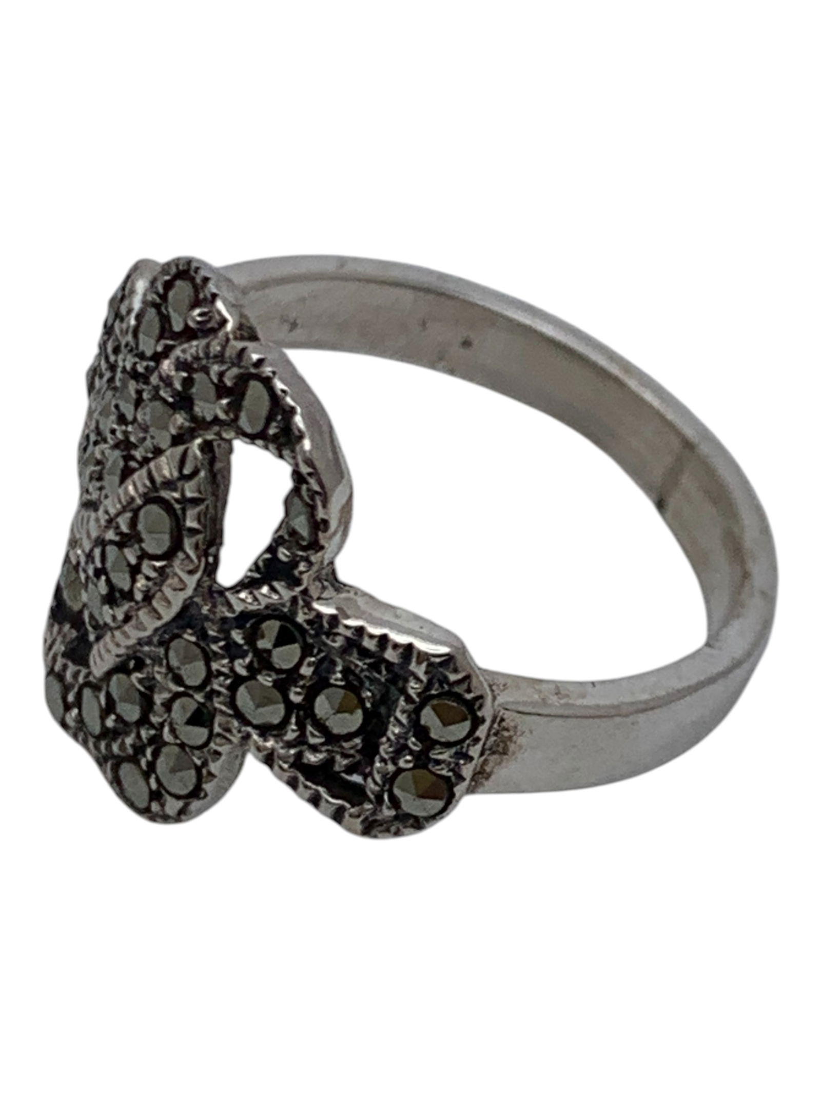 Sterling Silver & Marcasite Ring - 3