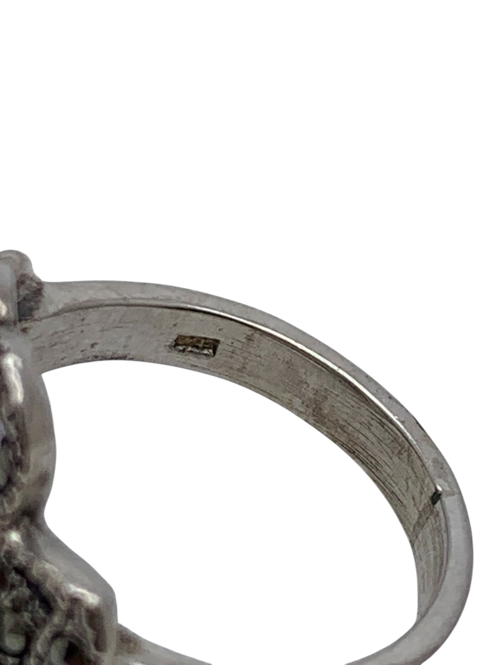 Sterling Silver & Marcasite Ring - 6