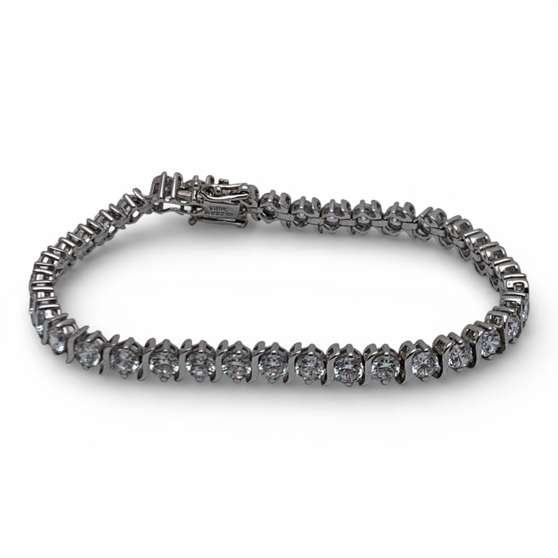 Sterling Silver & Cubic Zirconia Bracelet (1 of 4)