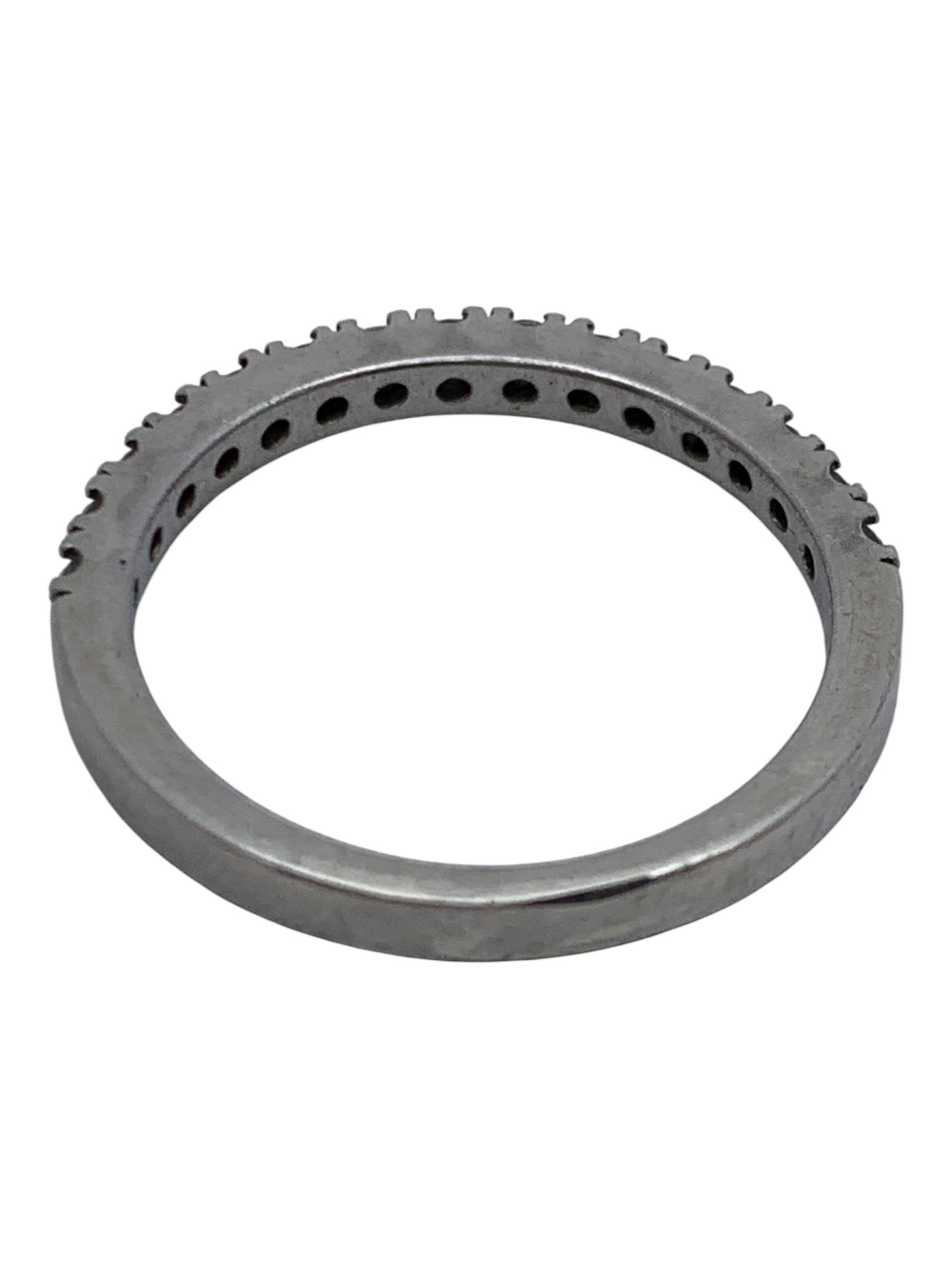 Sterling Silver Ring With Clear Stones - 2