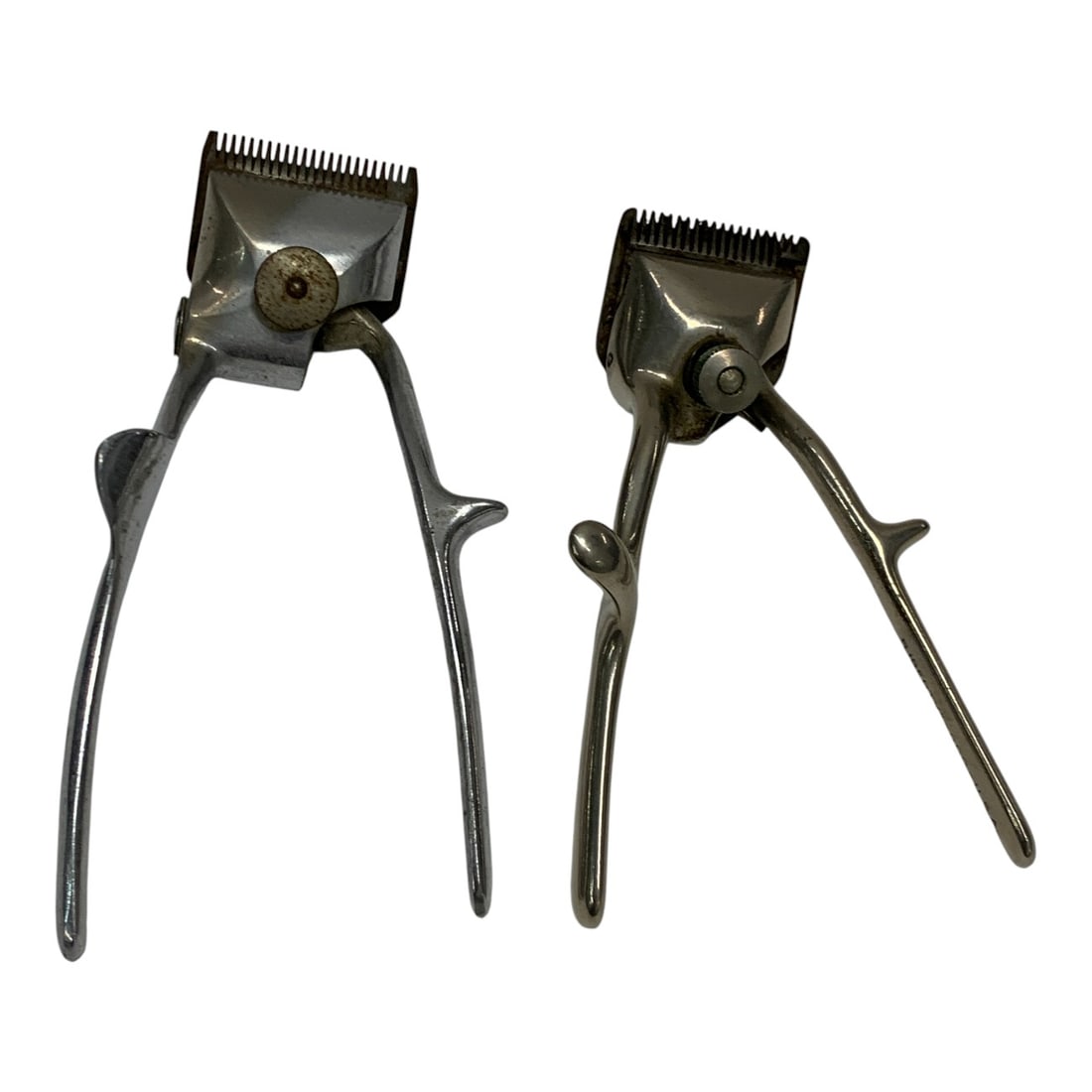 Collection Of 2 Vintage Manual Hair Clippers: See Photos