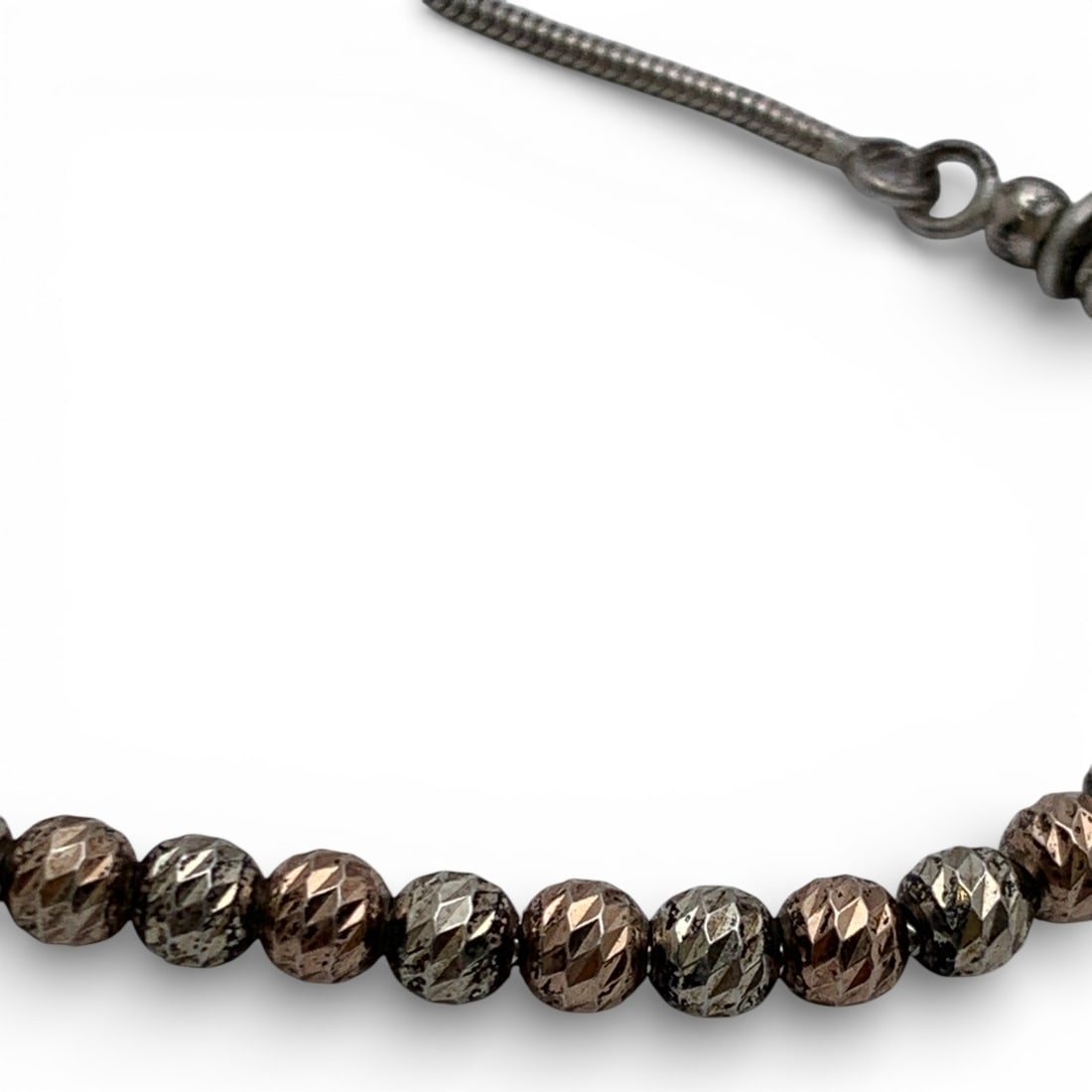 Silver Beaded Adjustable Bracelet (1 of 3)