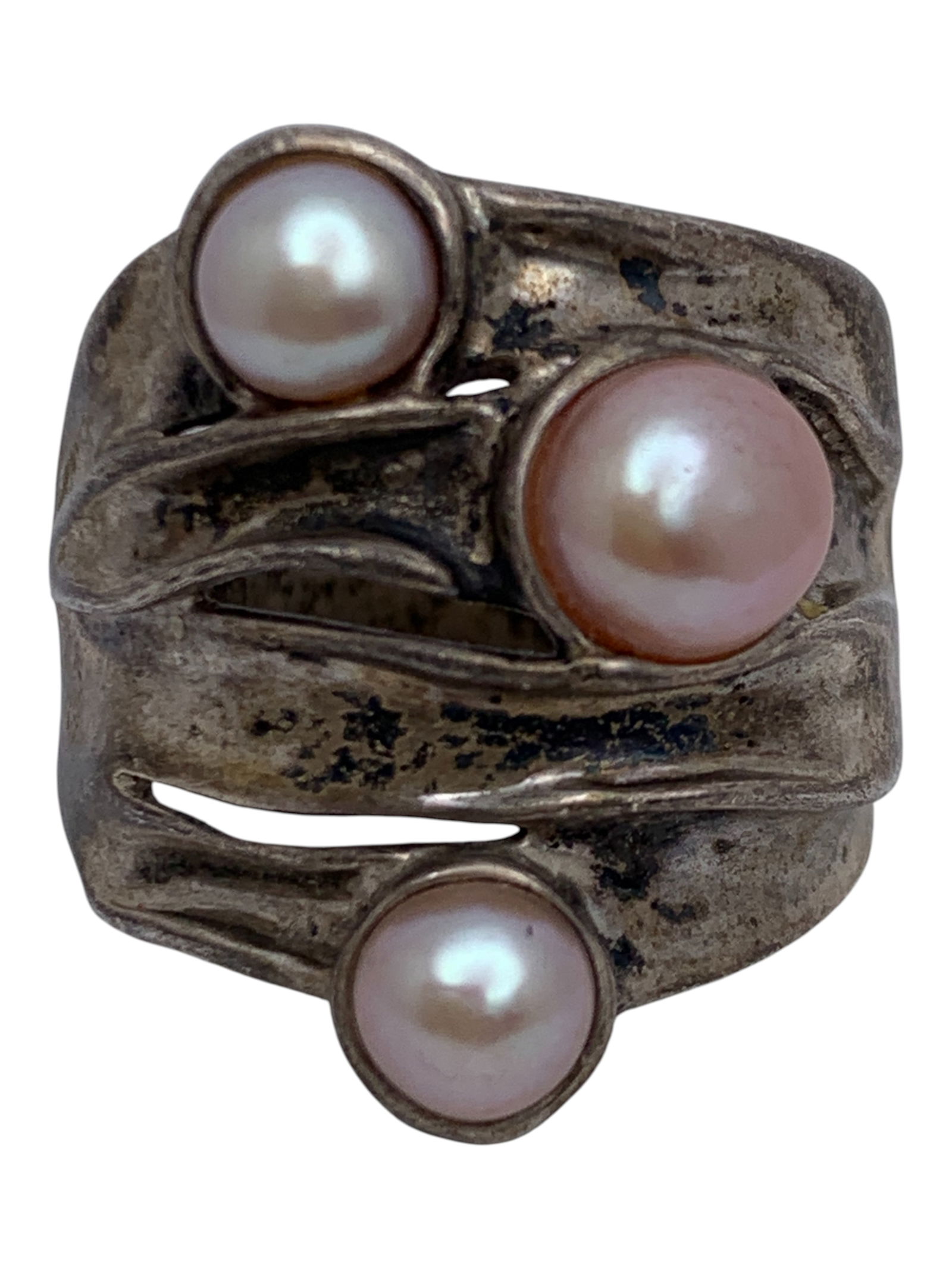 Sterling Silver & Pearl Ring (1 of 6)