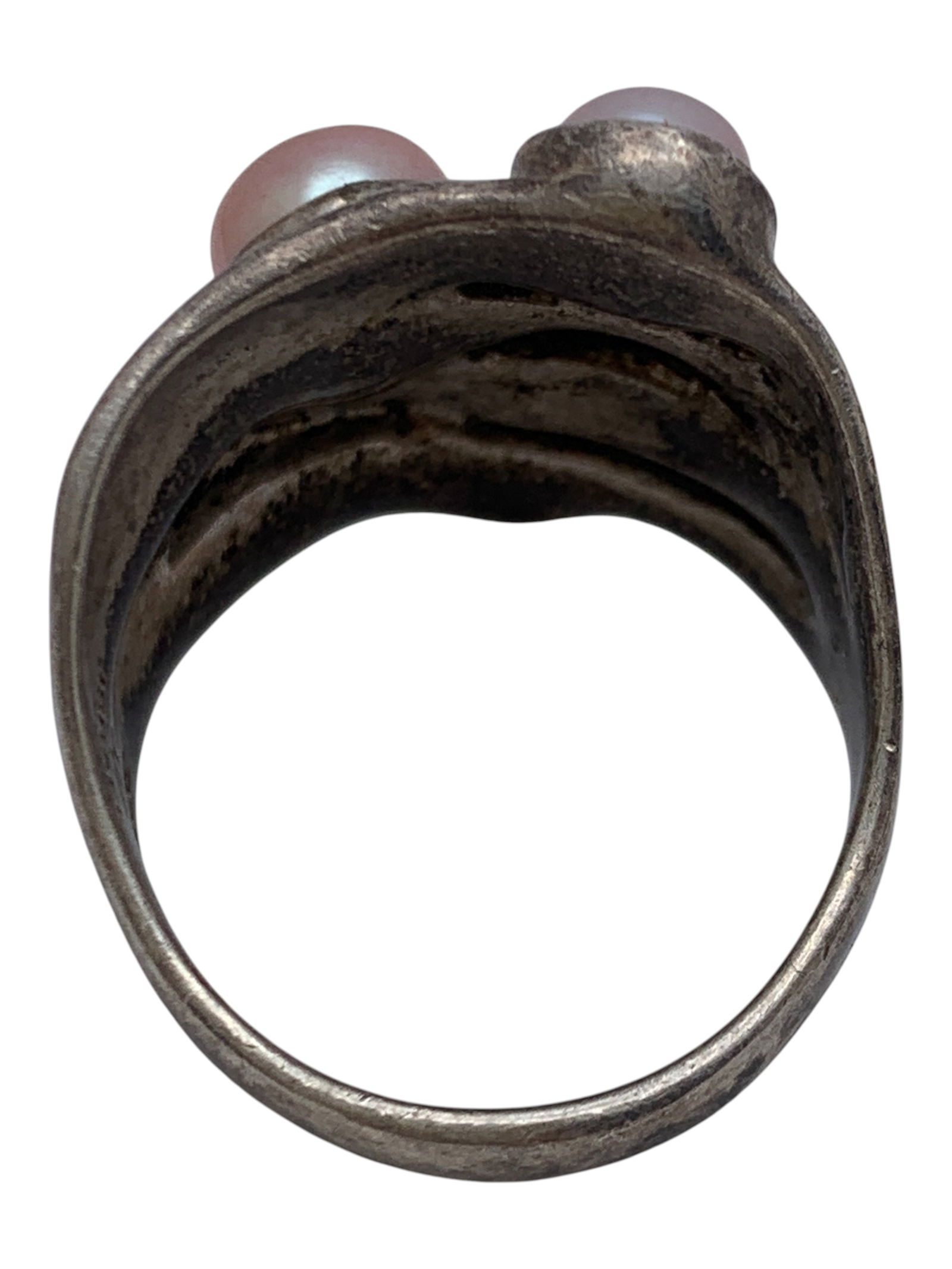 Sterling Silver & Pearl Ring - 2