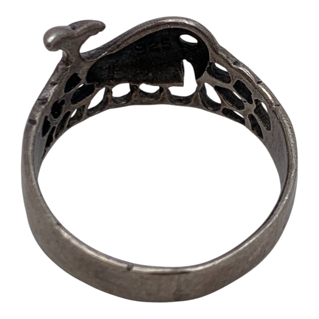 Sterling Silver Whale Ring - 2