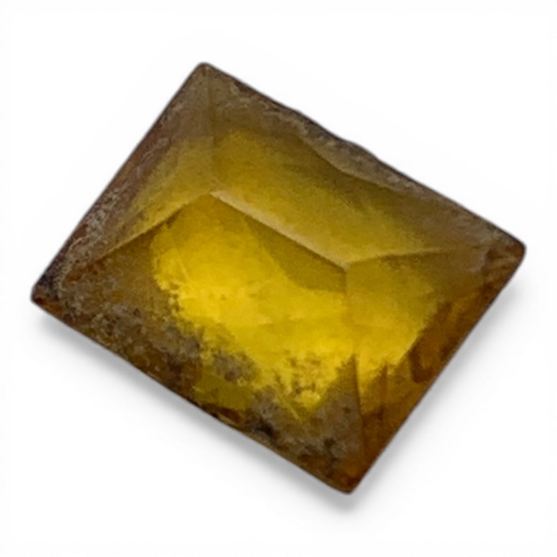 Faceted Yellow Diamond Gemstone - 2