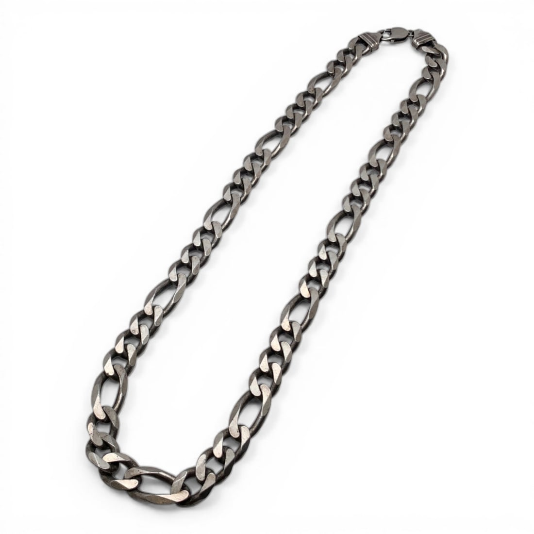 Heavy Sterling Silver Necklace: Marked 925 - 24 1/4" Long - 135.5 Grams