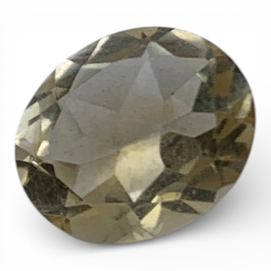 Faceted Yellow Citrine Gemstone: 8 X 10mmGemstones Tested With Presidium Gem Tester Il - Berners Does Not Guarantee Authenticity Of Gemstones