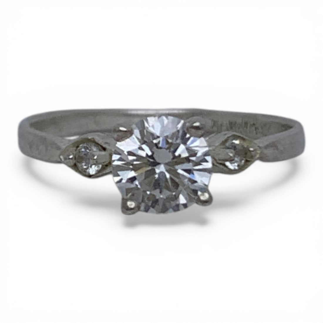 Sterling Silver Ring With Clear Stones (1 of 6)