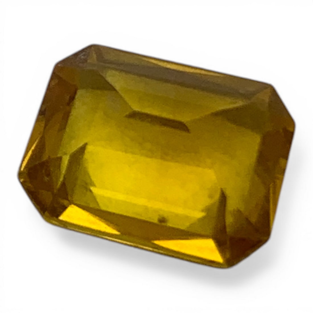 Faceted Yellow Sapphire Gemstone - 2