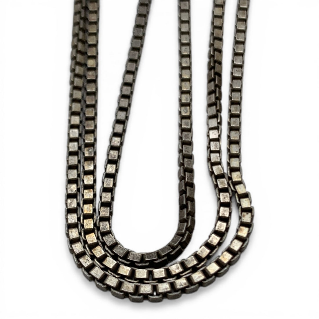 Sterling Silver Box Chain Necklace - 2