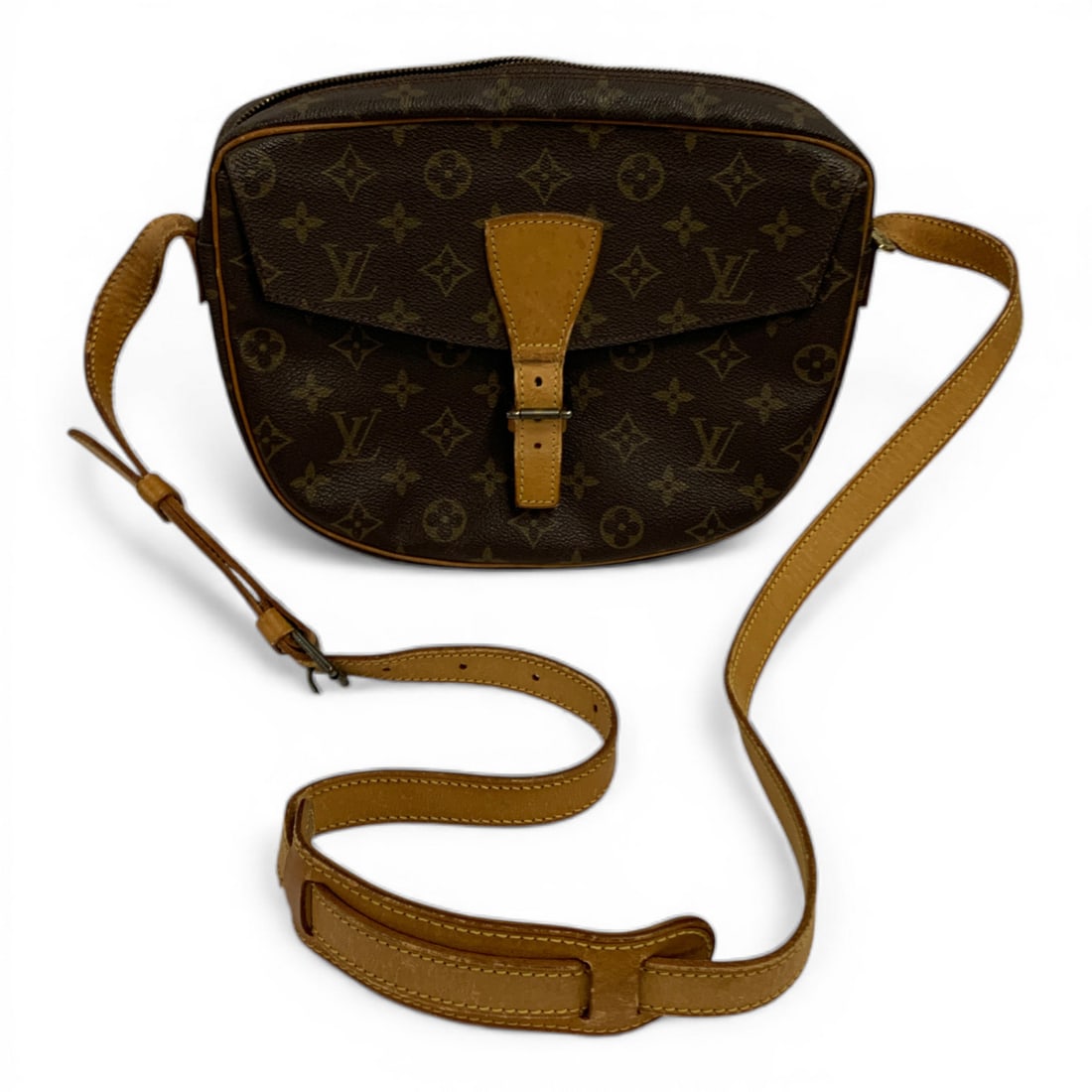 Vintage Louis Vuitton Canvas Jeune Fille Bag: Marked: Louis Vuitton, Made In France, Paris - 7 1/2" X 10 1/2"Shows Wear