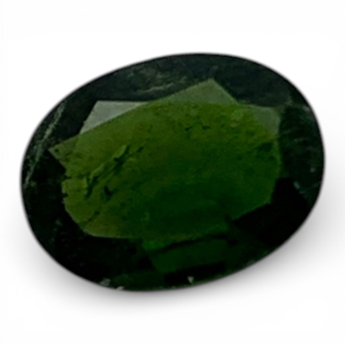 Faceted Dark Green Citrine Gemstone: 4.5x6mmGemstones Tested With Presidium Gem Tester Il - Berners Does Not Guarantee Authenticity Of Gemstones