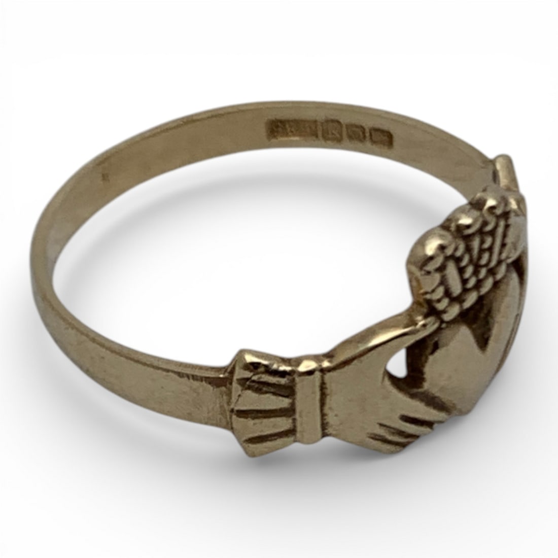 14k Yellow Gold Claddagh Ring - 4