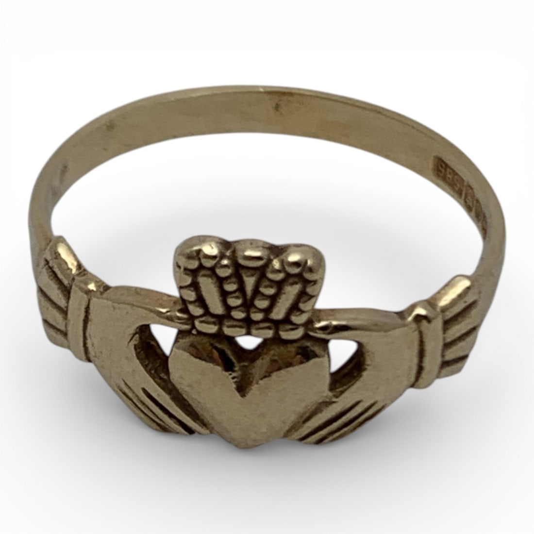14k Yellow Gold Claddagh Ring - 5