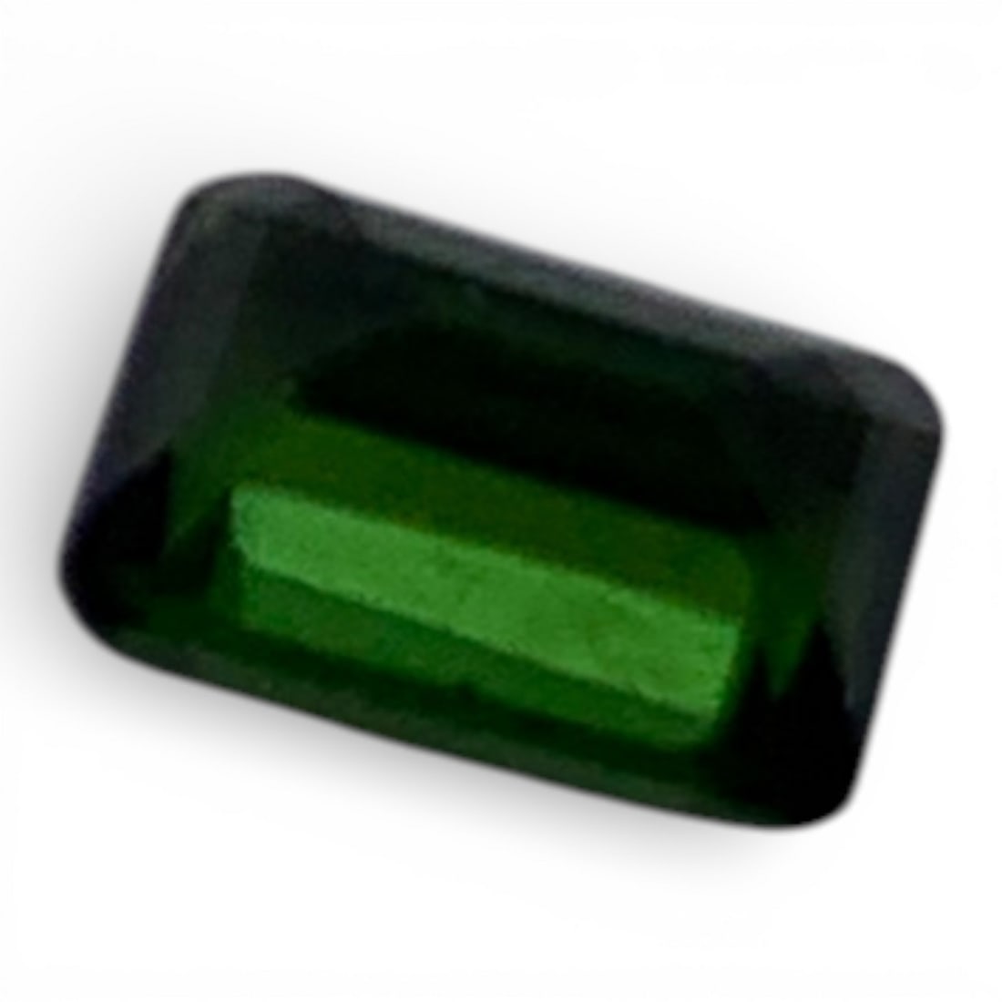 Faceted Dark Green Citrine Gemstone - 2