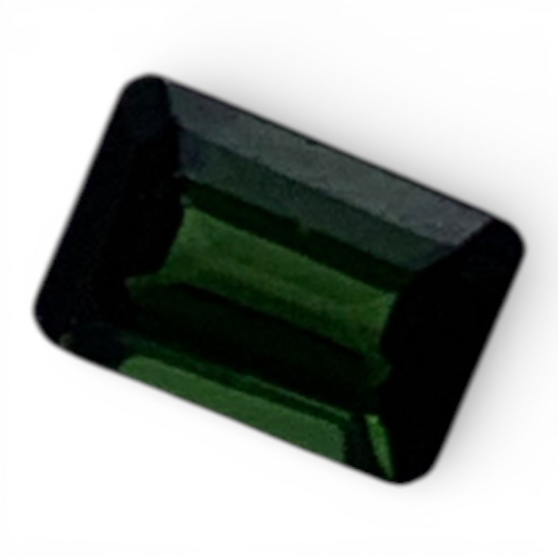 Faceted Dark Green Citrine Gemstone - 3