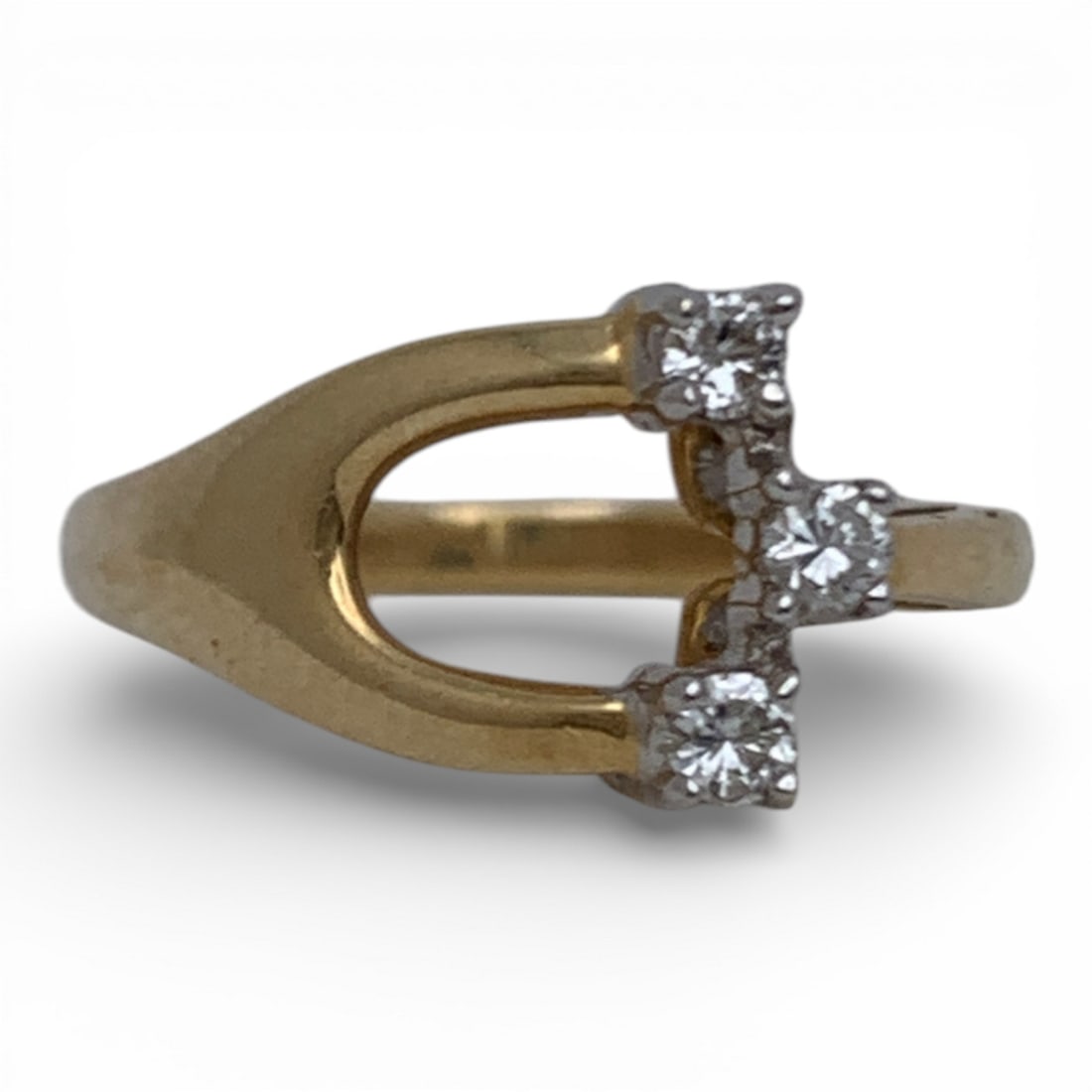 14k Yellow Gold & Diamond Ring: Marked 14k - Size 6.25 - 1.6 DwtGemstones Tested With Presidium Gem Tester Il - Berners Does Not Guarantee Authenticity Of Gemstones