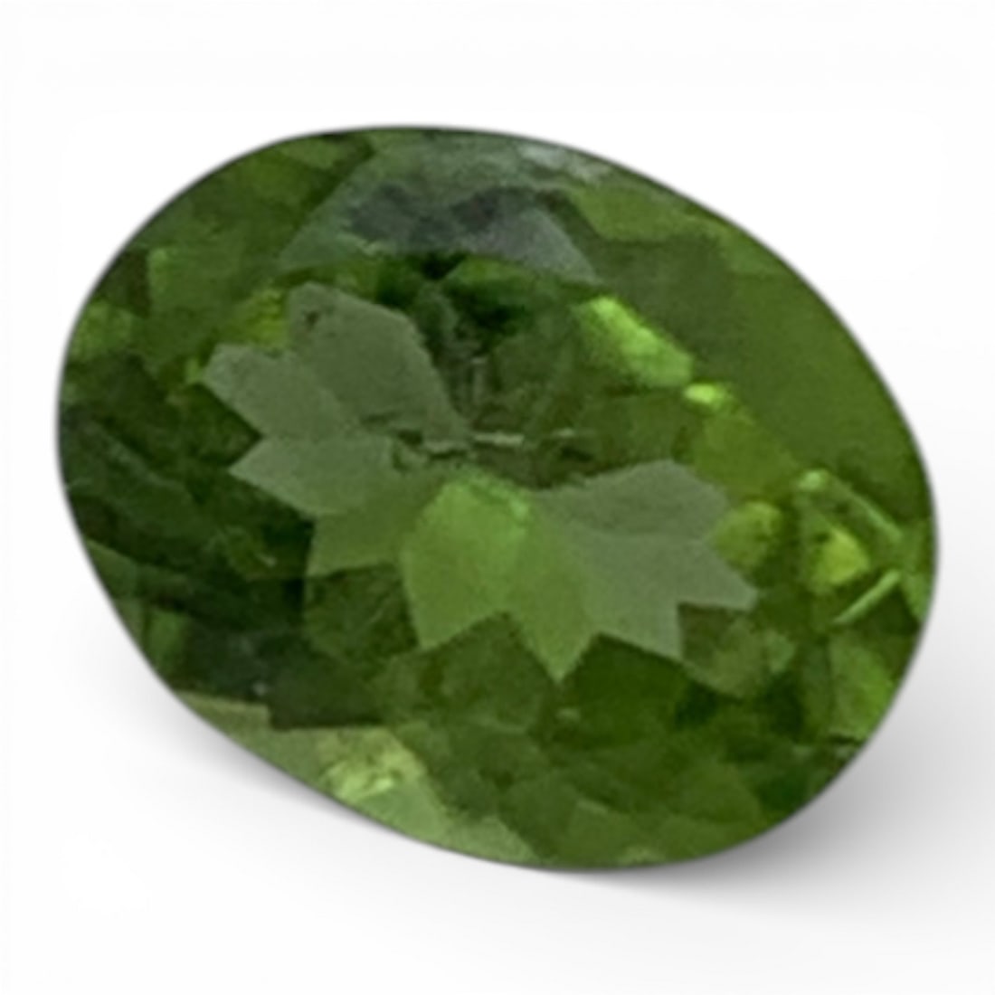 Faceted Lime Green Citrine Gemstone - 3