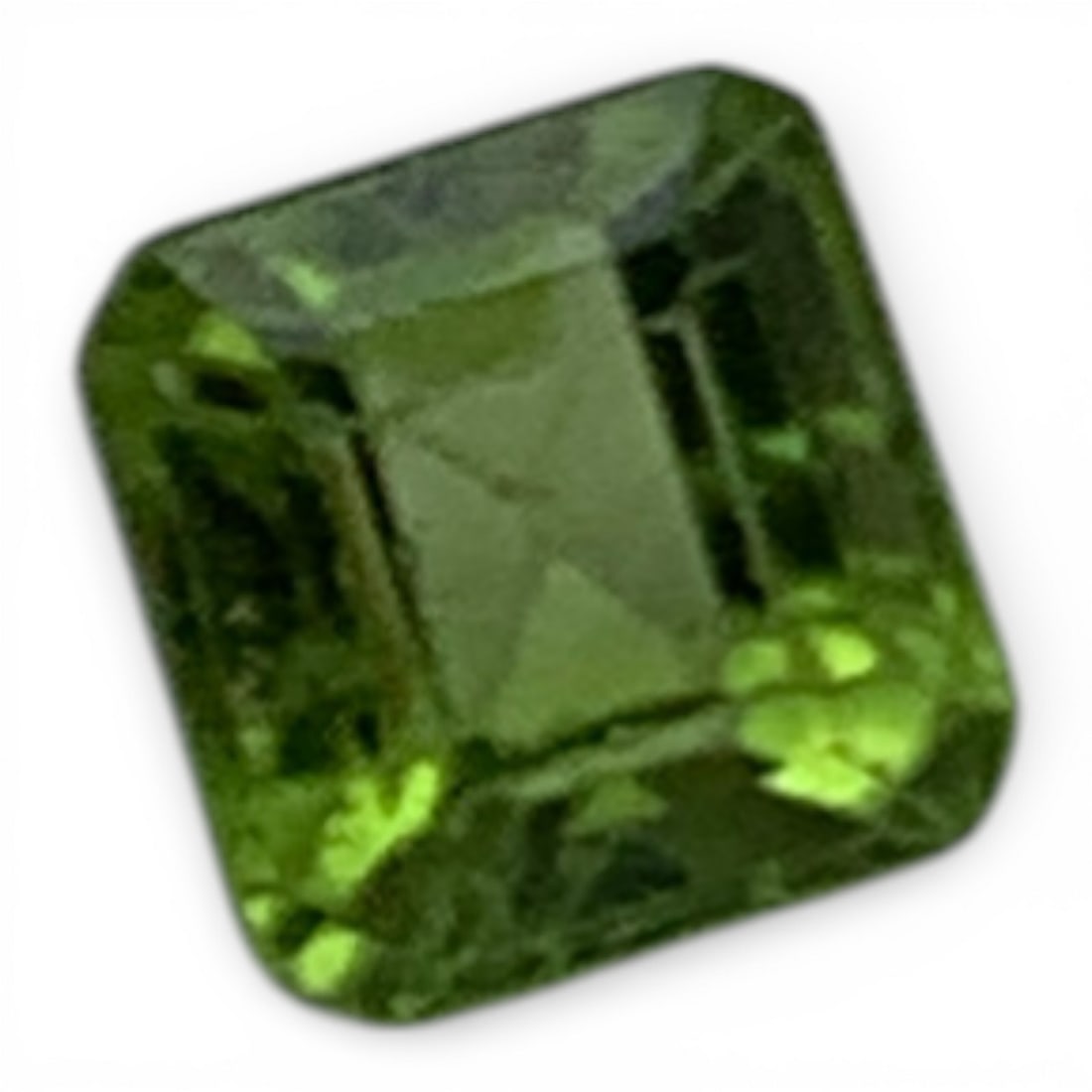 Faceted Lime Green Citrine Gemstone: 3x3mmGemstones Tested With Presidium Gem Tester Il - Berners Does Not Guarantee Authenticity Of Gemstones