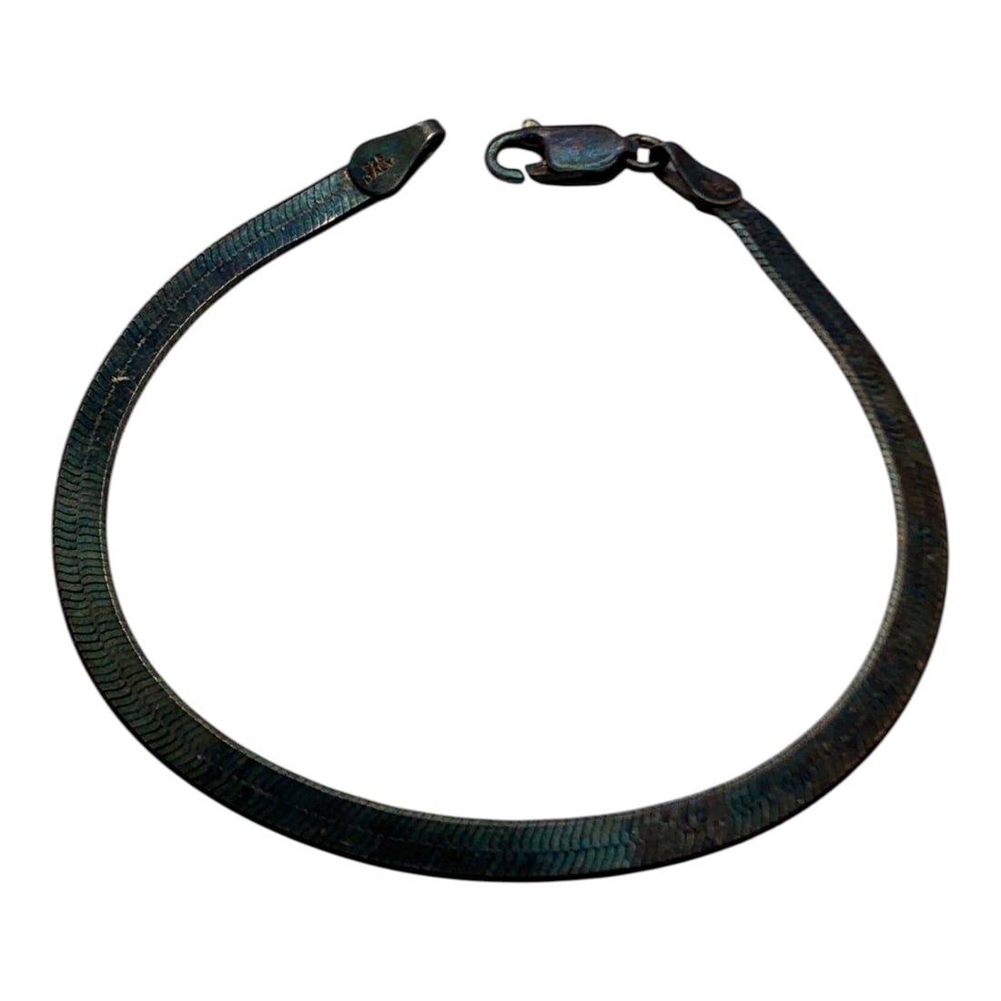 Sterling Silver Bracelet: Marked 925 - 7 1/8" Long - 3.9 Grams