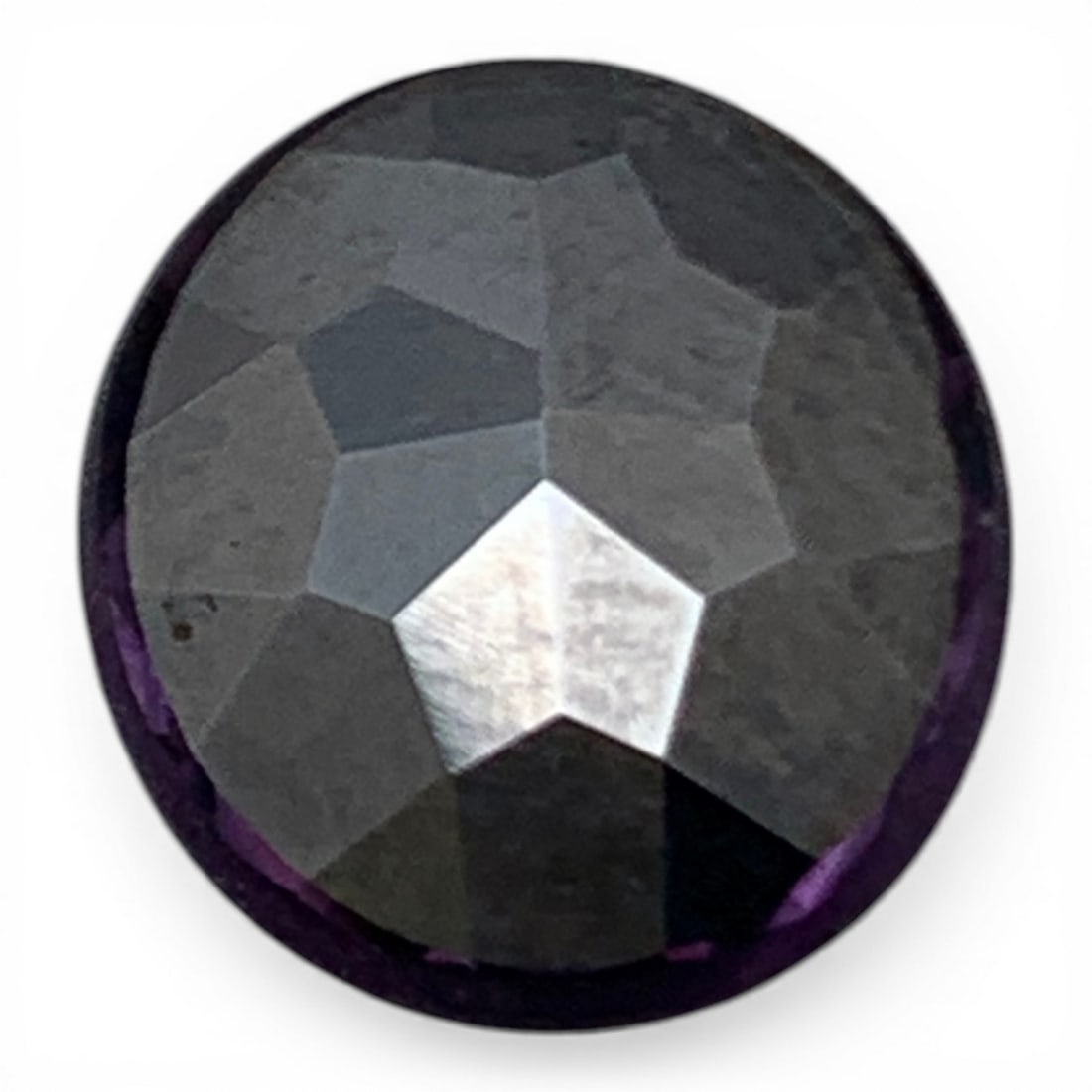 Faceted Dark Blue Sapphire Gemstone - 2