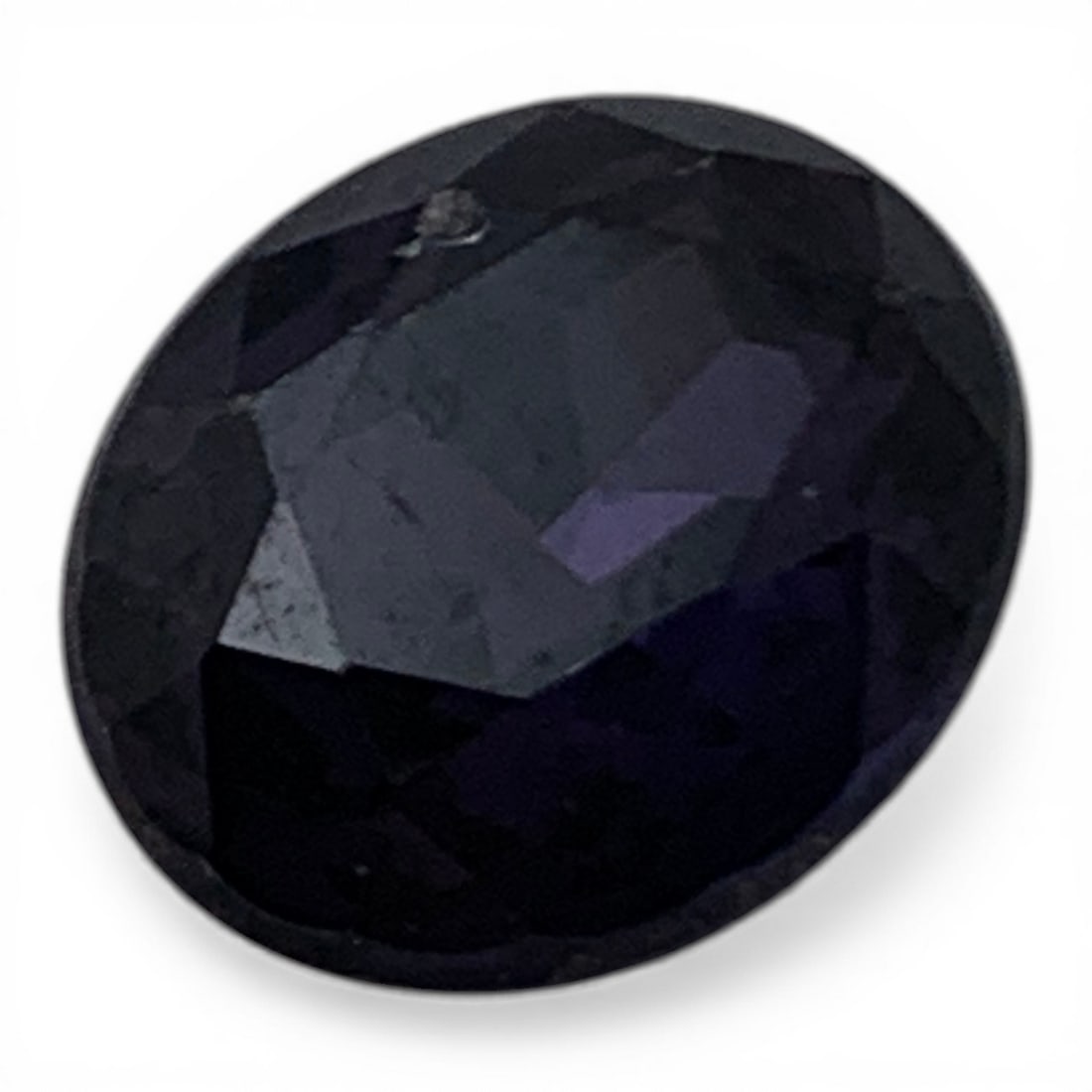 Faceted Dark Blue Sapphire Gemstone - 3