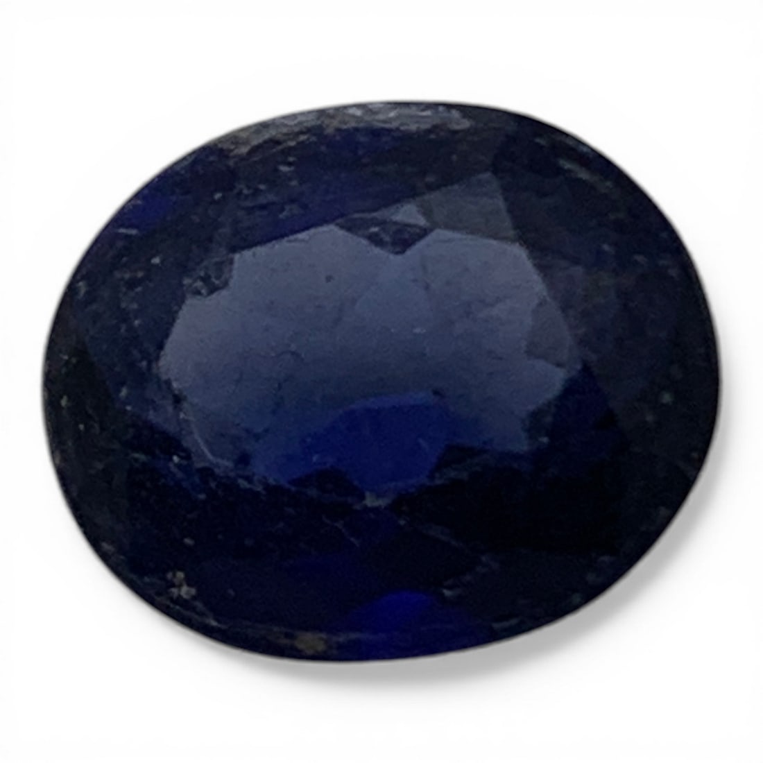 Faceted Dark Blue Sapphire Gemstone: 8.5x10.5mmGemstones Tested With Presidium Gem Tester Il - Berners Does Not Guarantee Authenticity Of Gemstones