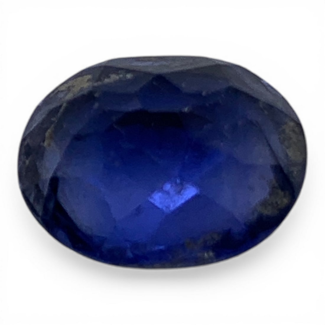 Faceted Dark Blue Sapphire Gemstone - 2