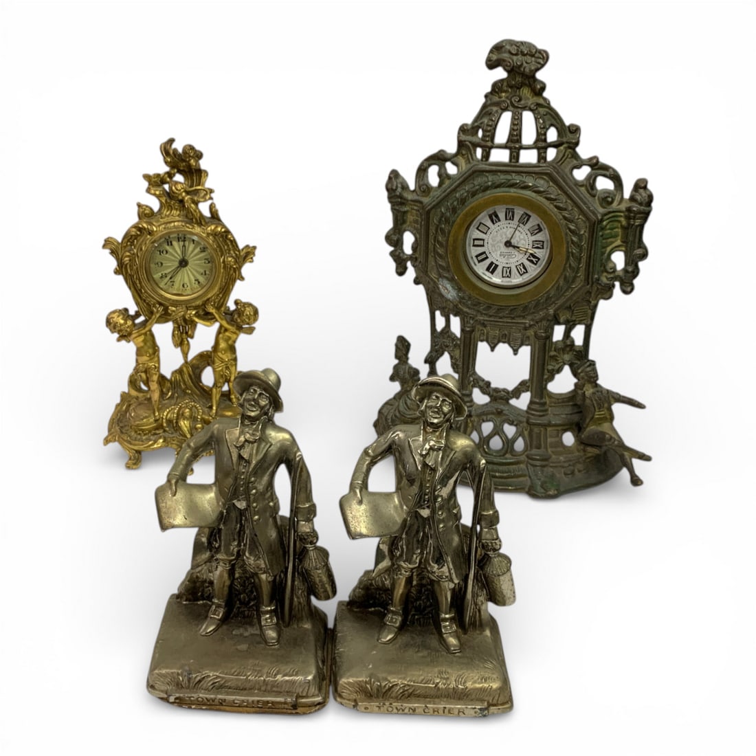 2 Standing Clocks & 2 Figural Sculptures (1 of 12)