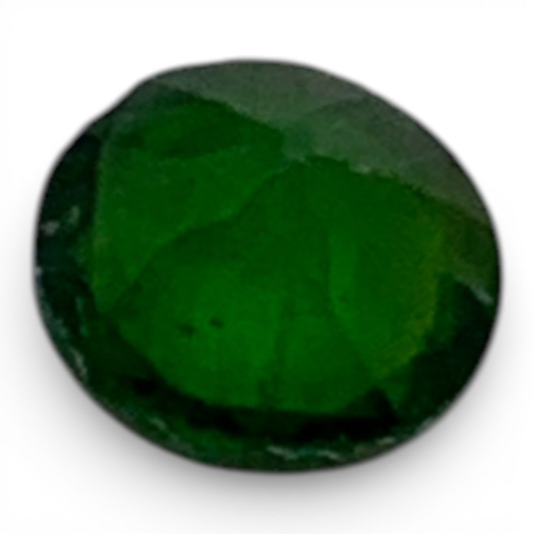 Faceted Dark Green Citrine Gemstone - 2