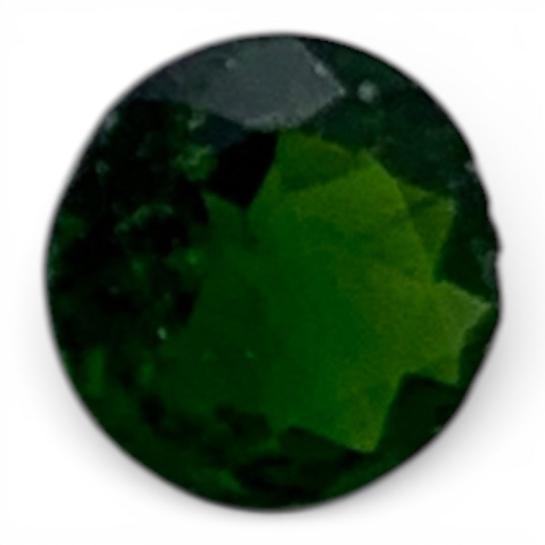 Faceted Dark Green Citrine Gemstone - 3
