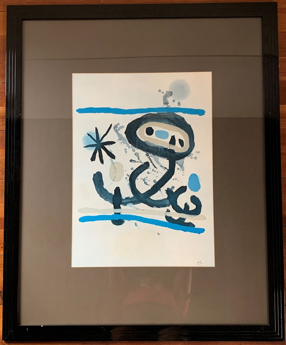 Large Framed Print, Abstract Blue - 2