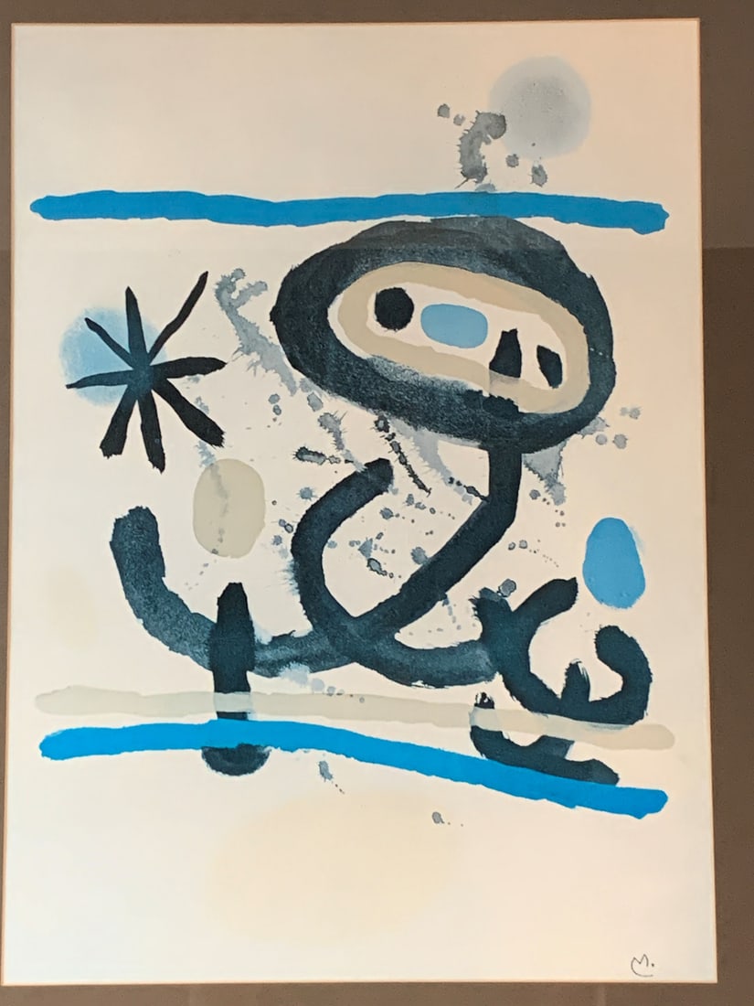 Large Framed Print, Abstract Blue - 3