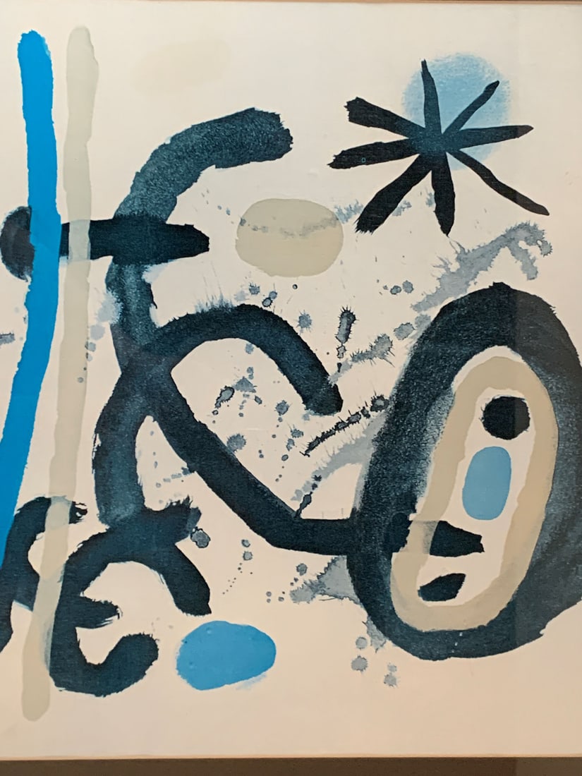 Large Framed Print, Abstract Blue - 5