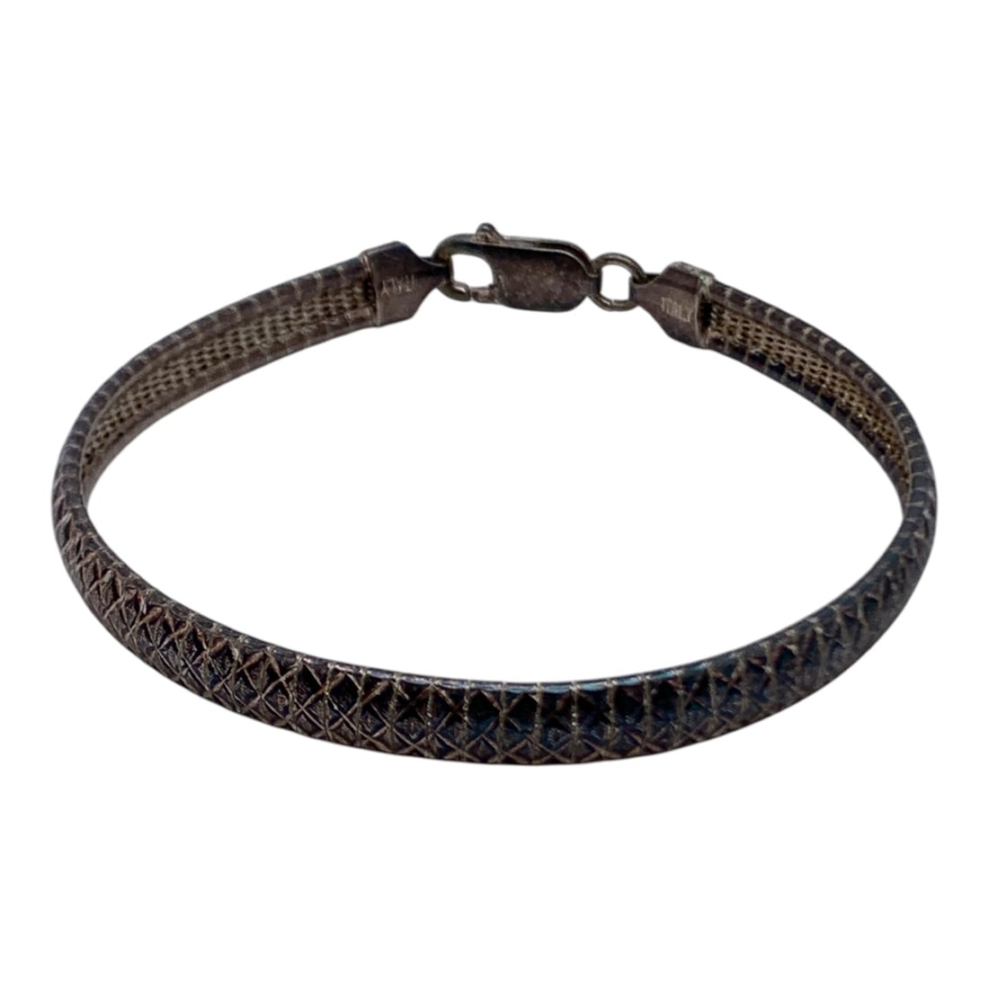 Sterling Silver Bracelet: Marked 925 - 7 3/8" Long - 10.7 Grams