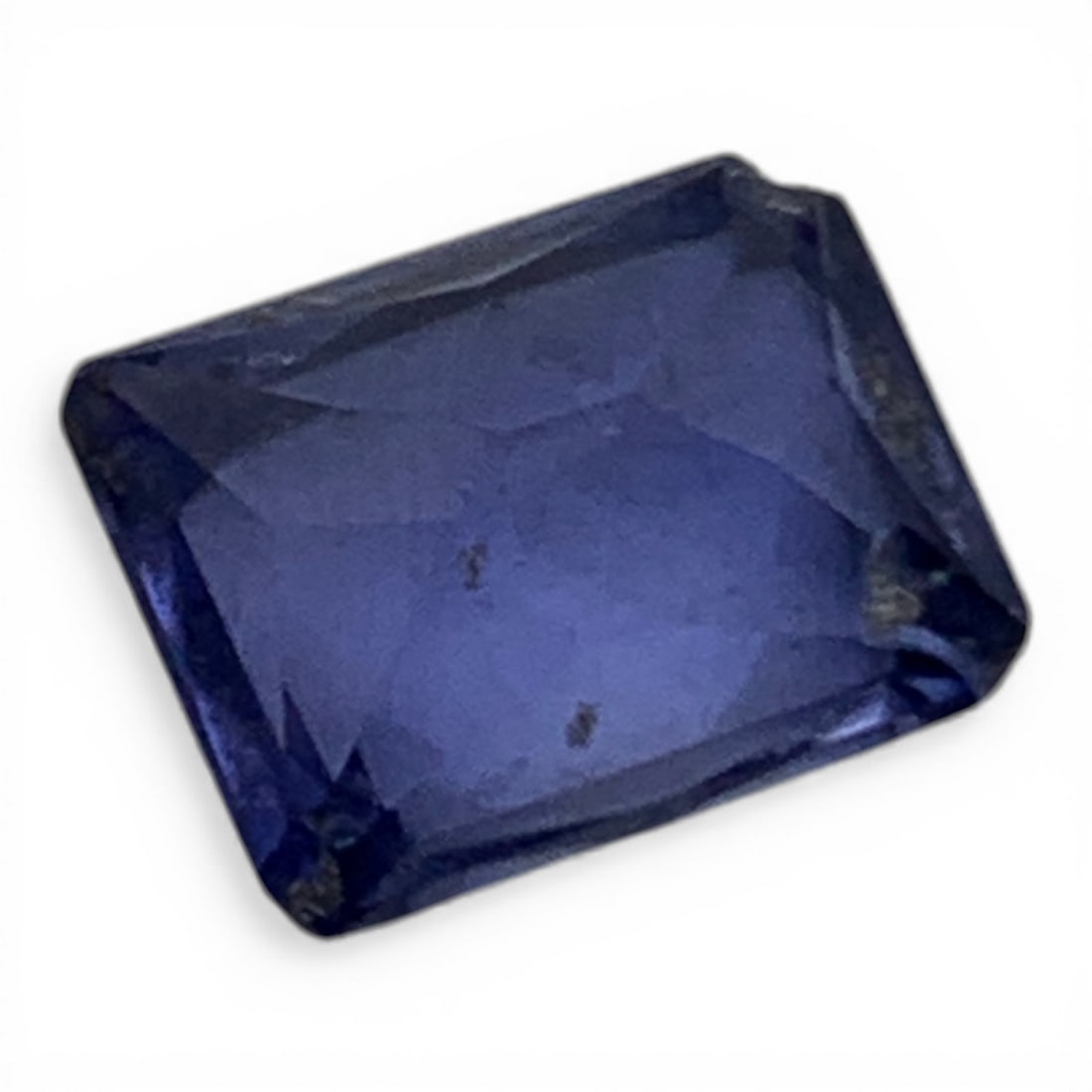 Faceted Dark Blue Sapphire Gemstone - 2