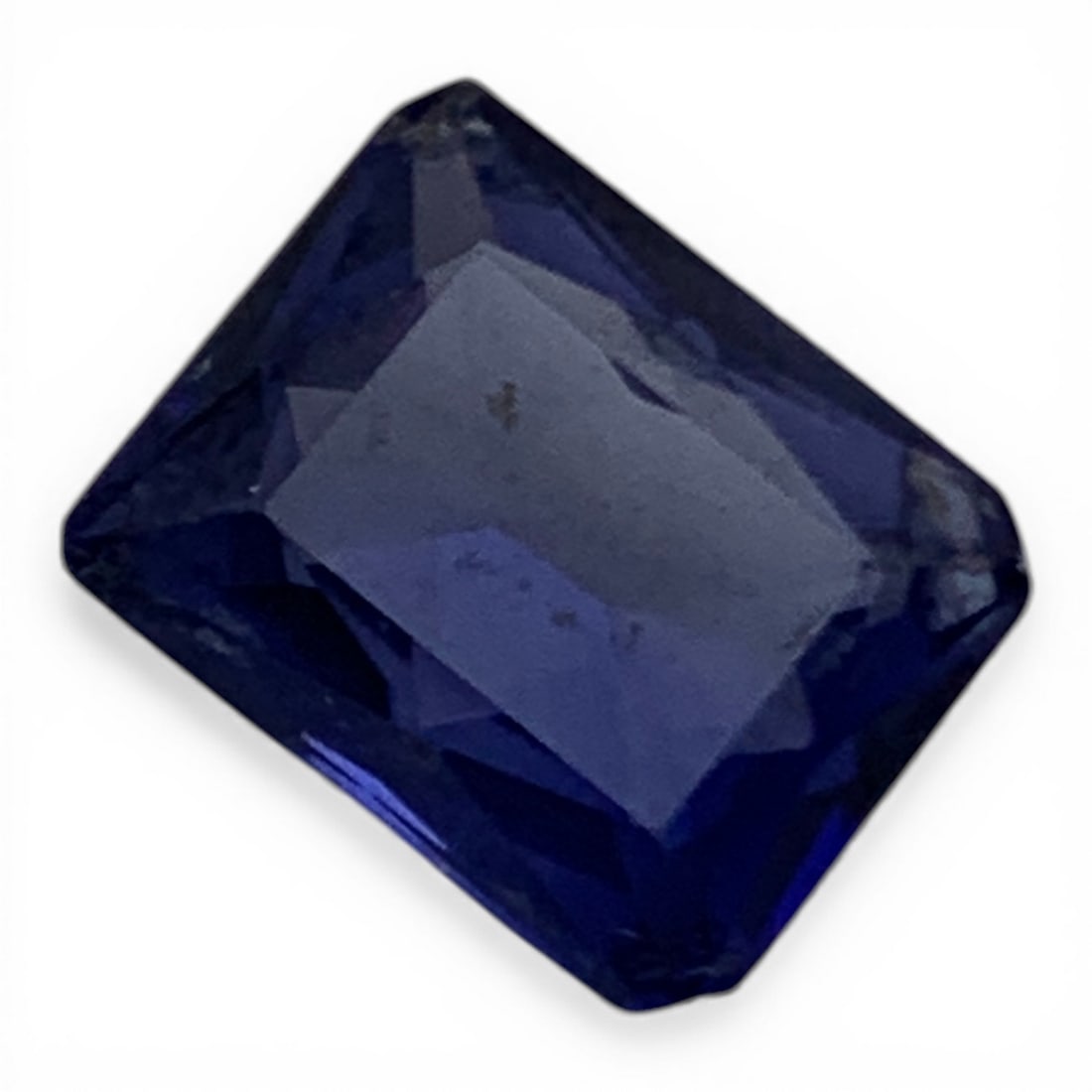 Faceted Dark Blue Sapphire Gemstone - 3